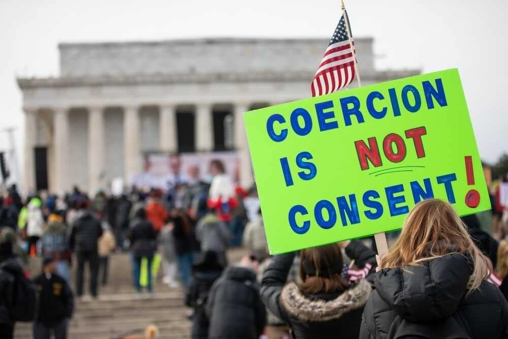 Washington,,dc,,usa, ,january,23,,2022:,thousands,of,people