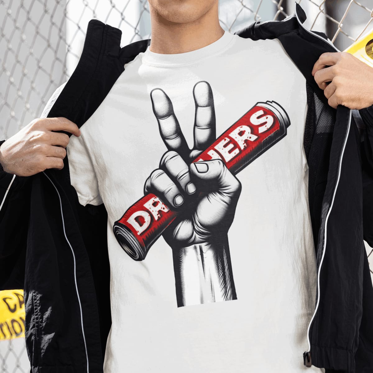 Druthers peace shirt mockup square