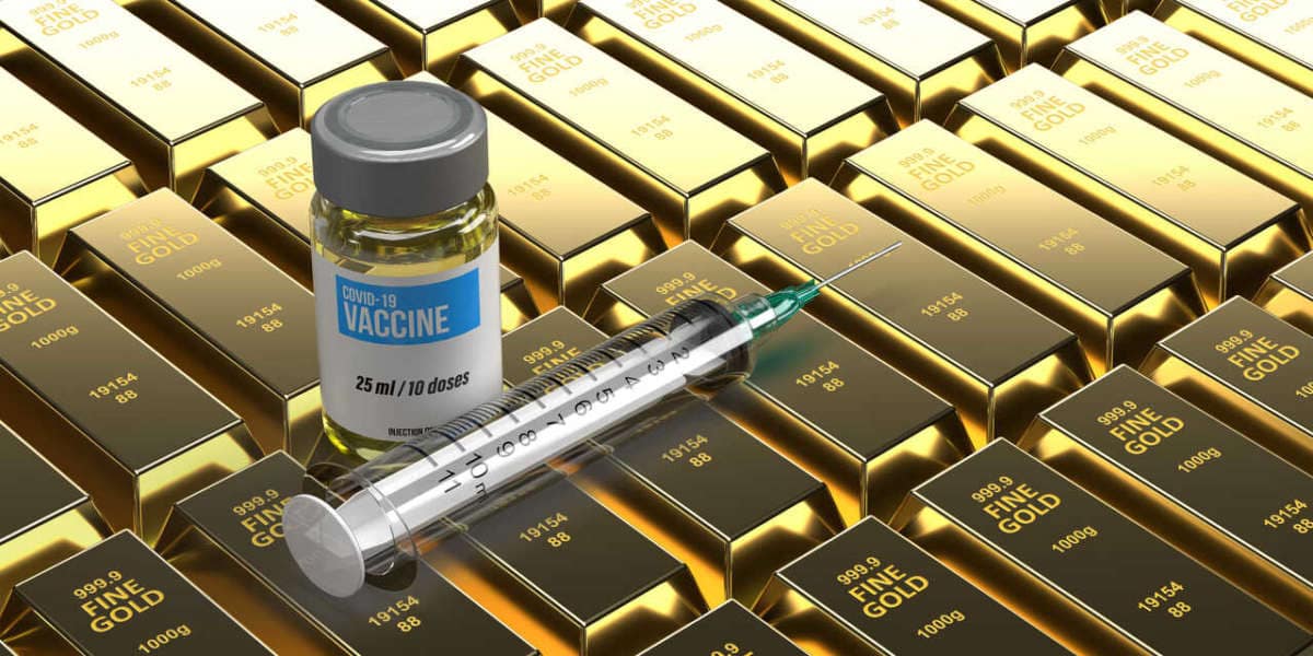 Covid 19,vaccine,and,investment,,banking,business,concept:,3d,rendered,pharma
